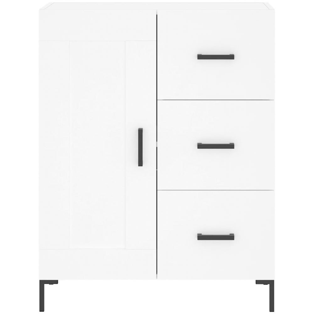 vidaXL 3 Door 3 Drawer White Highboard Image 8