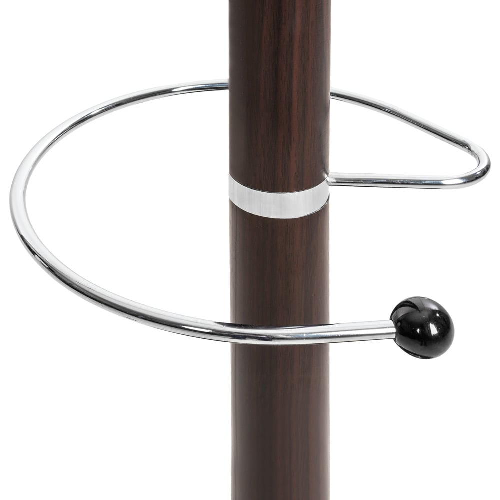 tectake Brown Coat Stand with 16 Hooks Image 6