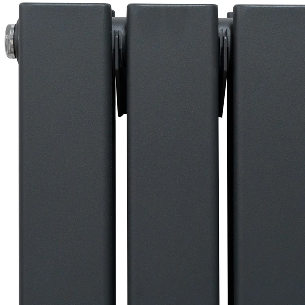 Monster Shop 8092BTU Anthracite Grey Flat Panel Mirror Radiator 1800 x 565mm Image 4