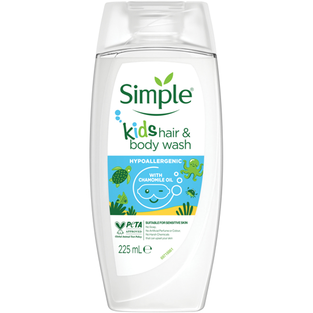 Simple Kids Hair and Body Wash 225ml Image