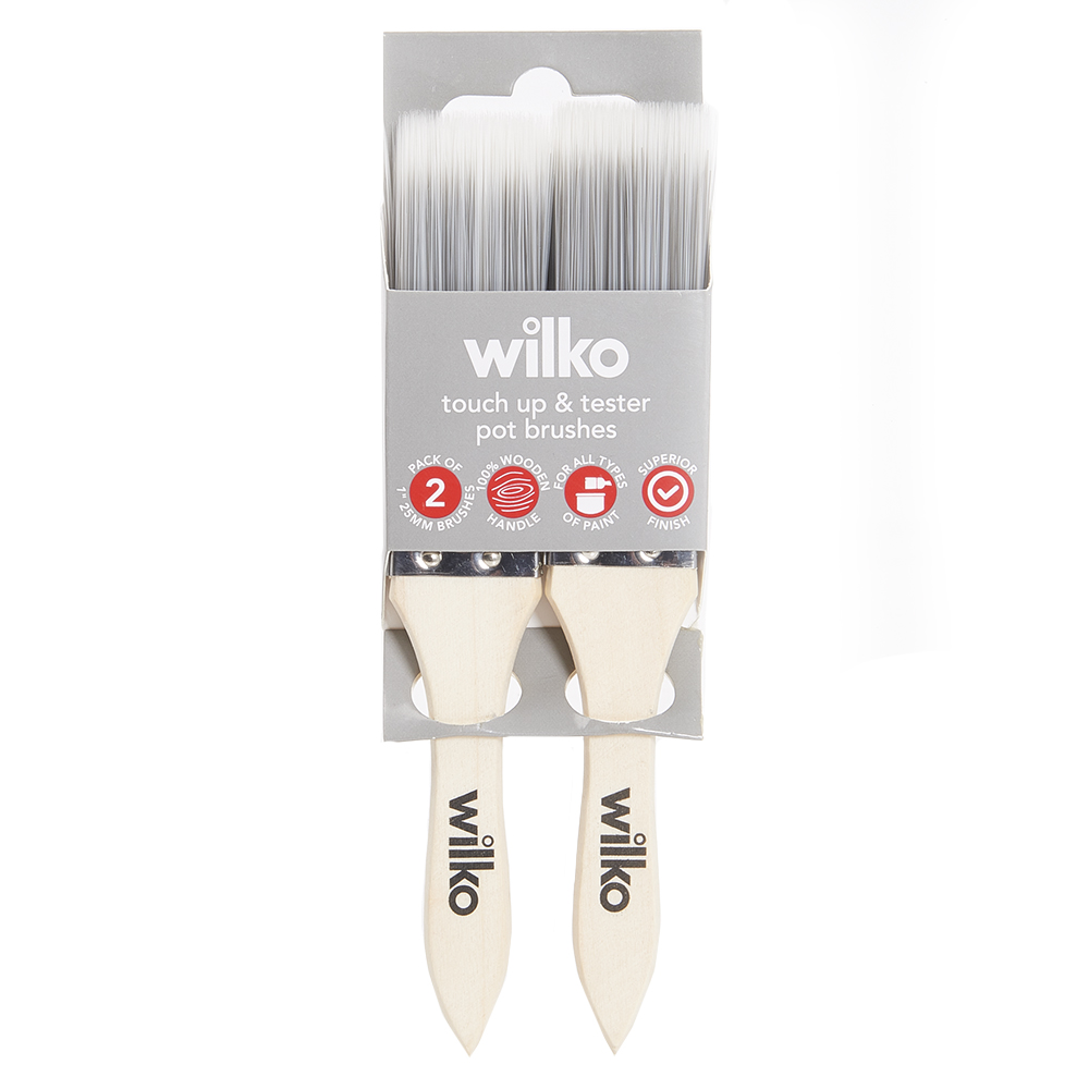 Wilko Touch Up and Tester Pot Brushes 2 Pack Image 3