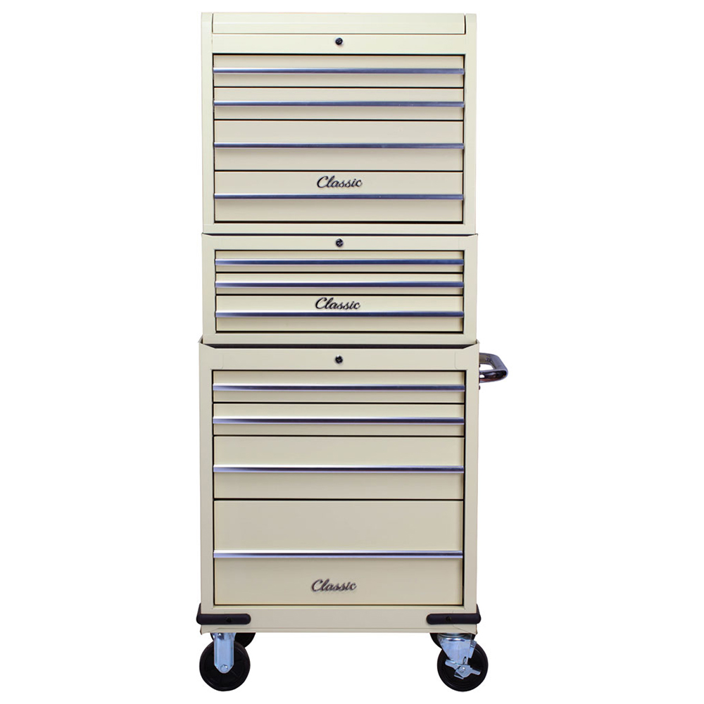 Hilka 11 Drawer Classic Tool Chest and Cabinet Set Image 3