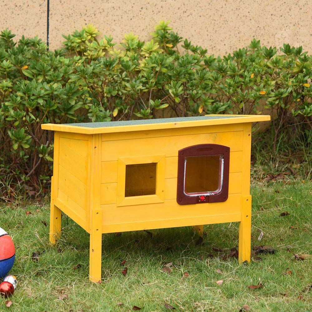 PawHut Wooden Outdoor Pet Play Home Image 9