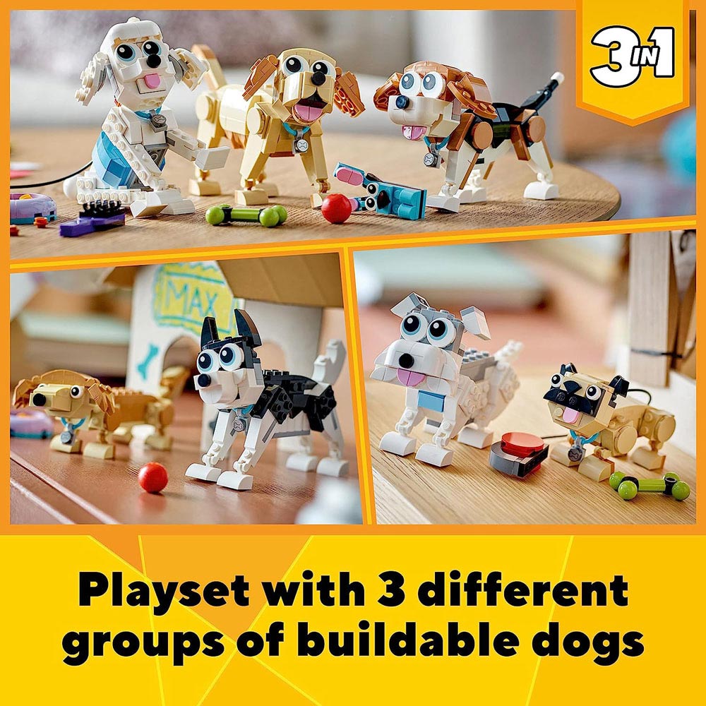 LEGO 31137 Creator 3 in 1 Adorable Dogs Building Toy Set Image 5