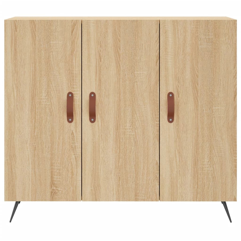 vidaXL 3 Door Sonoma Oak Sideboard Image 6
