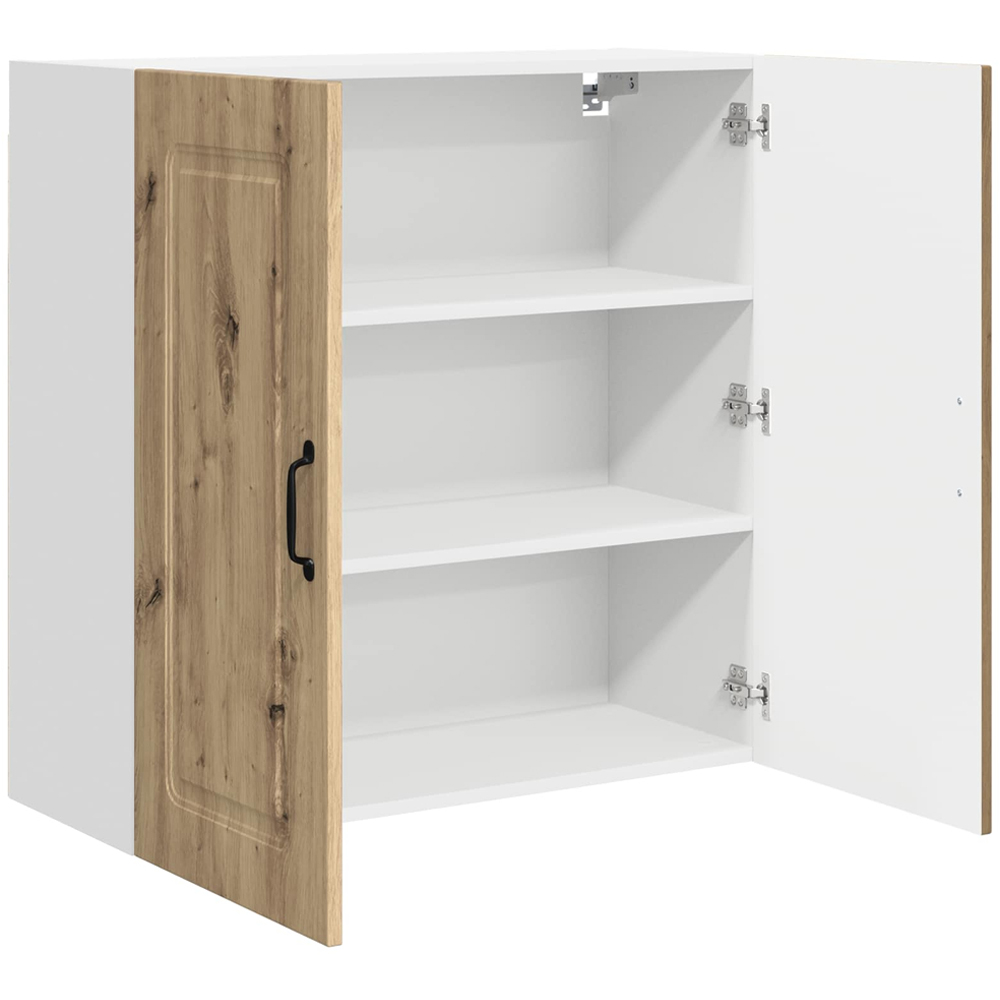 vidaXL 2 Door Artisan Oak Kitchen Wall Cabinet Image 5