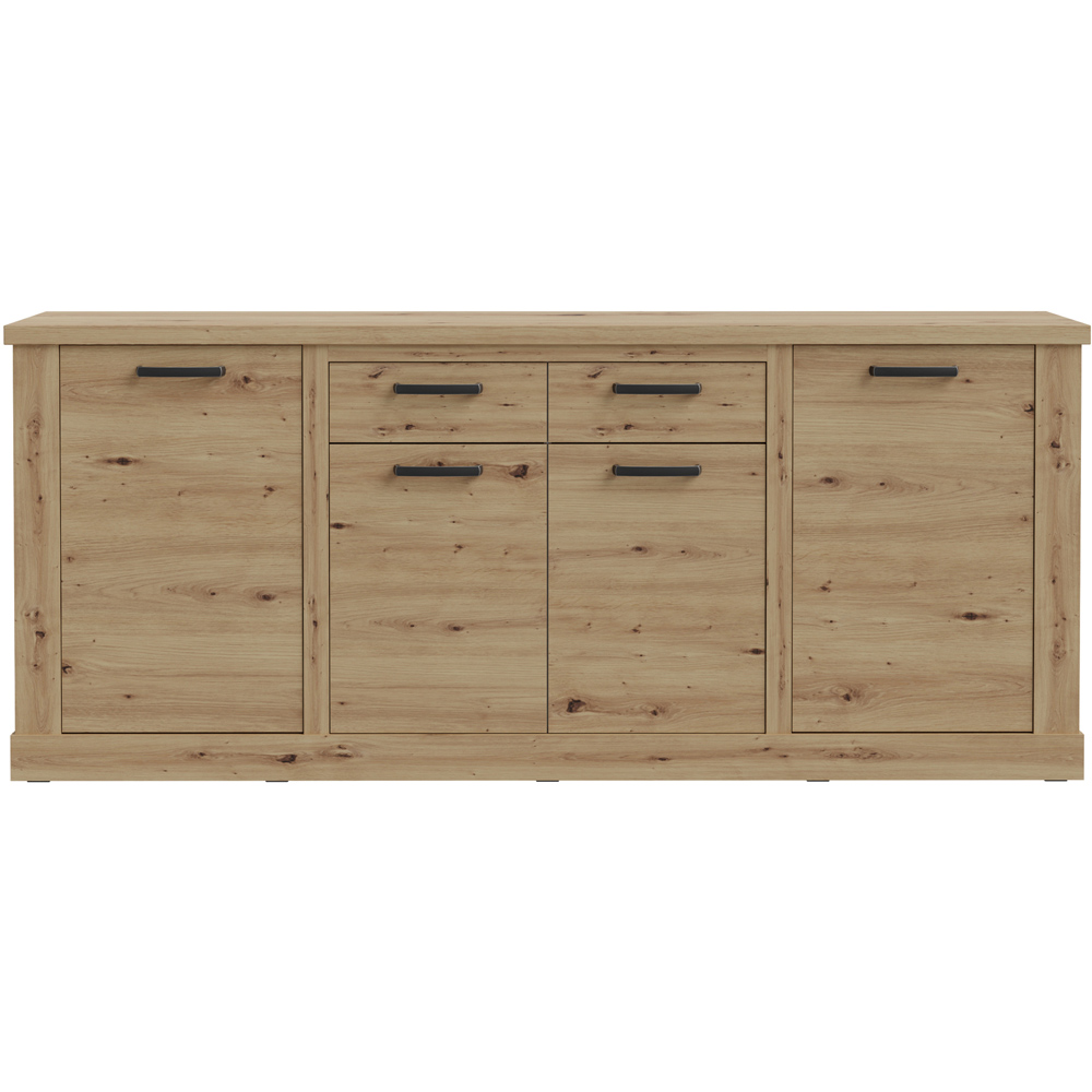 Florence Corona 4 Door 2 Drawer Artisan Oak Sideboard Image 3