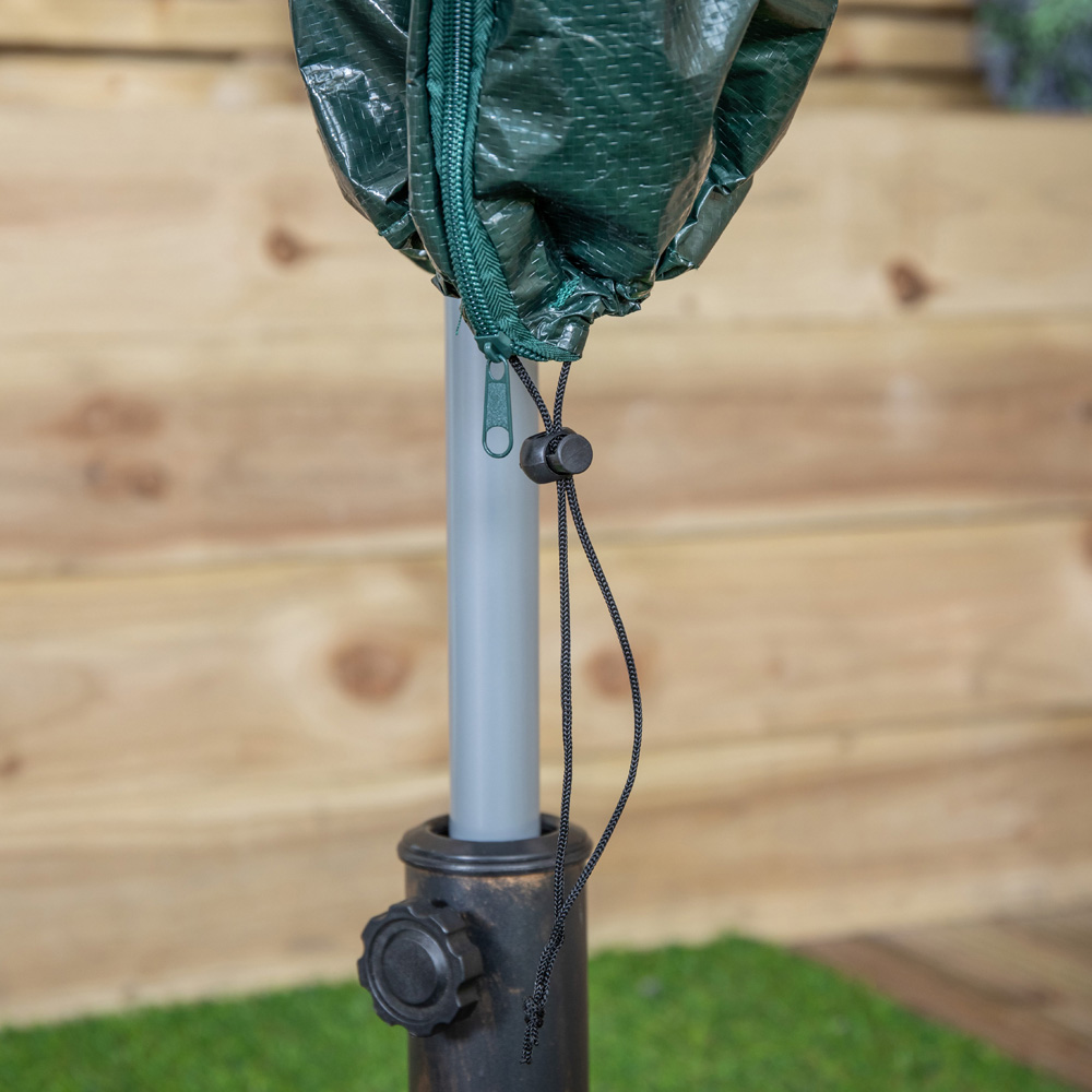 Samuel Alexander Waterproof Garden Parasol Cover with Tie Down Cord and Zip 1.5m Image 8