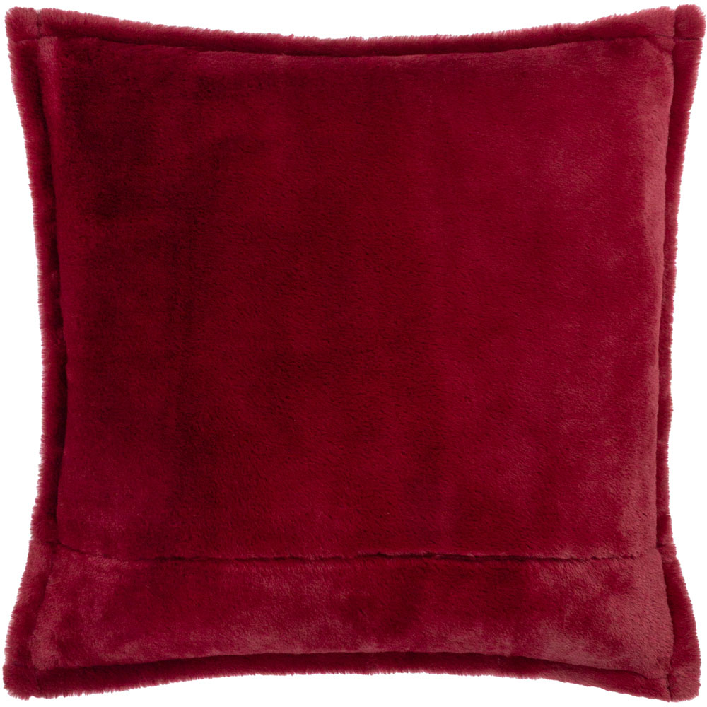 Wylder Beatrice Printed Maroon Velvet Cushion 50 x 50cm Image 3