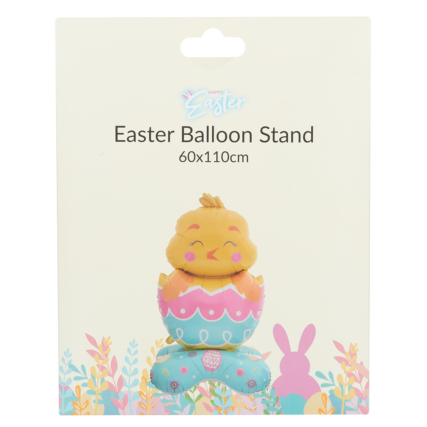 Easter Chick Balloon Stand - Multicolour Image 1
