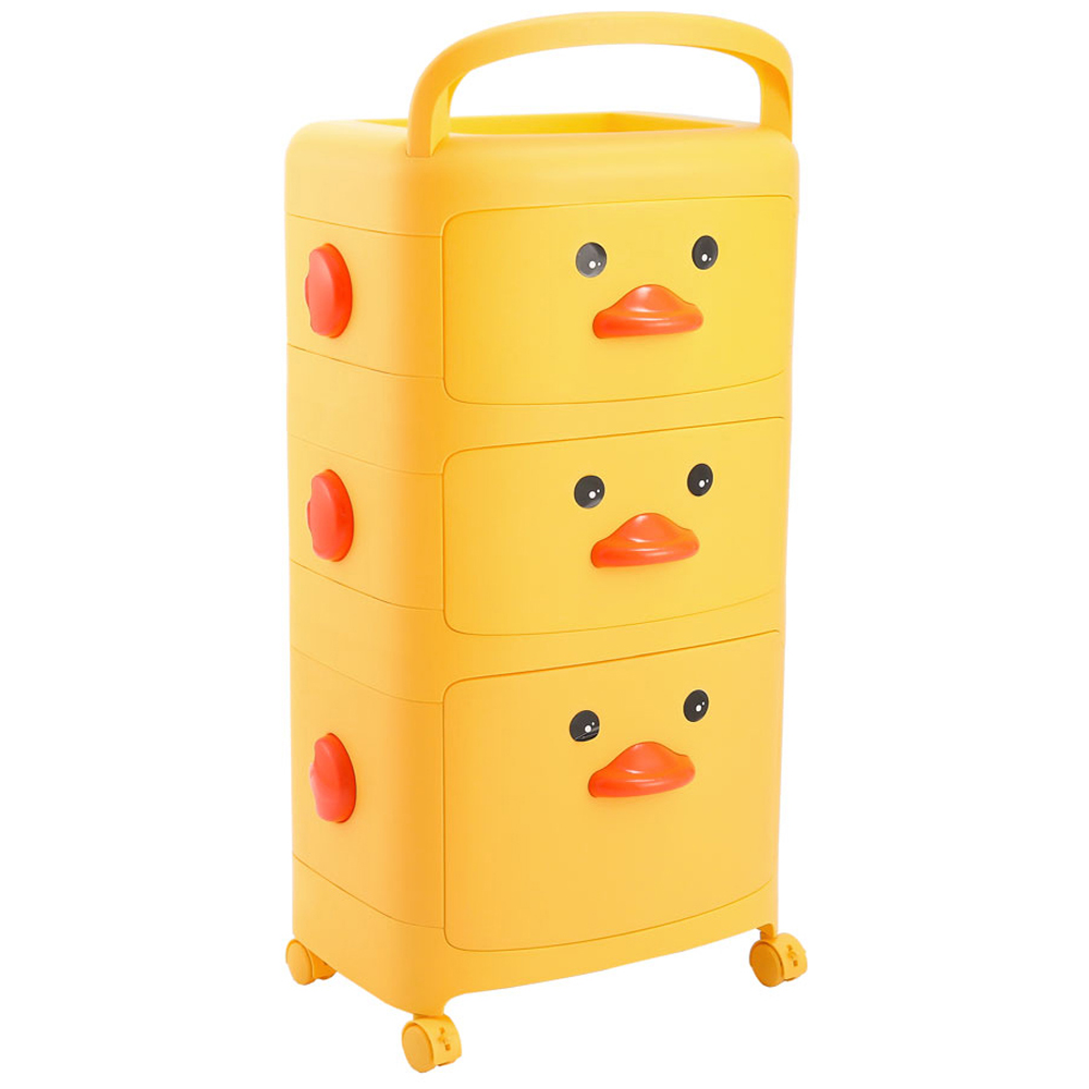 Living and Home 3 Tier Duck Storage Cart with Wheels Image 2