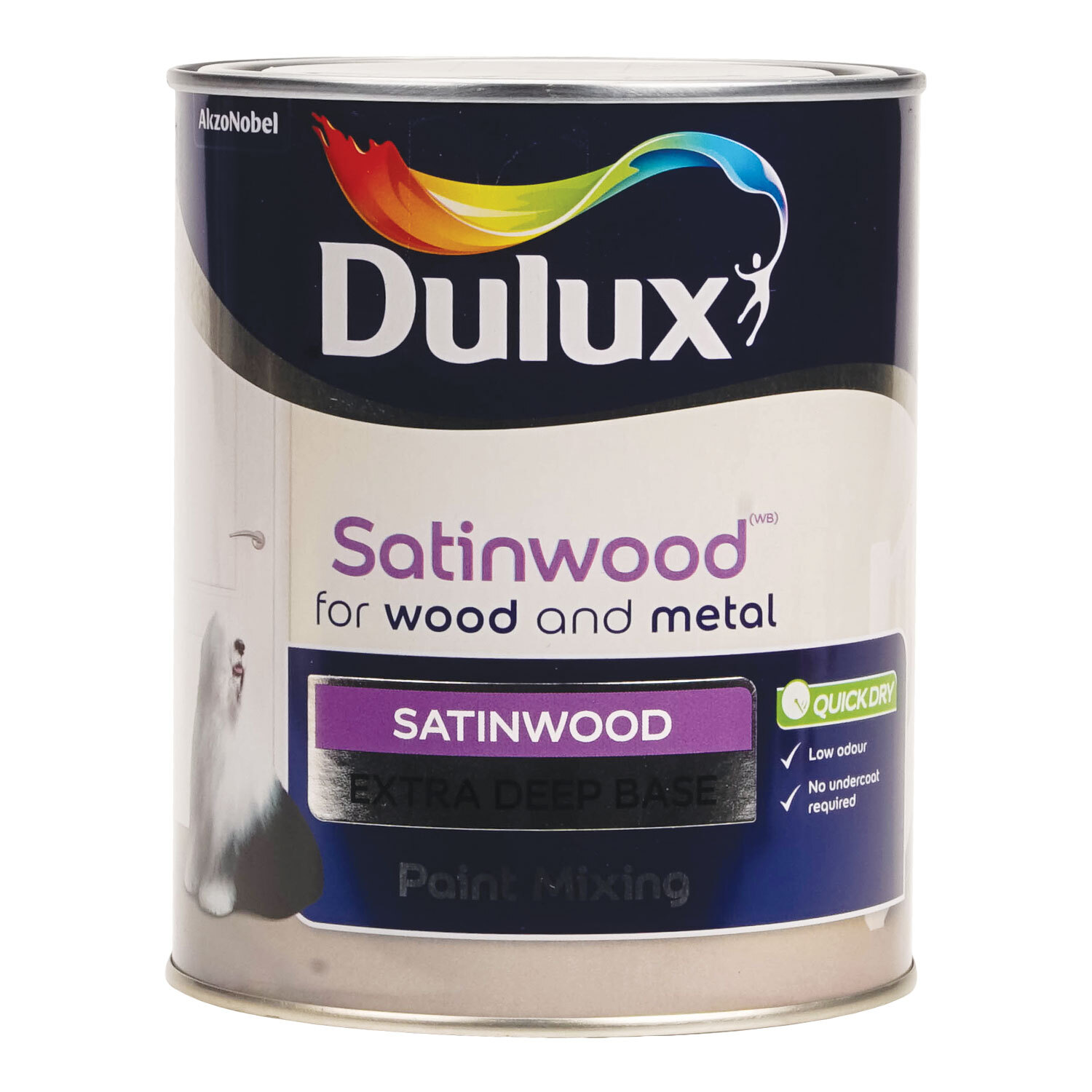 Dulux Quick Dry Wood and Metal Satinwood Extra Deep Base Image