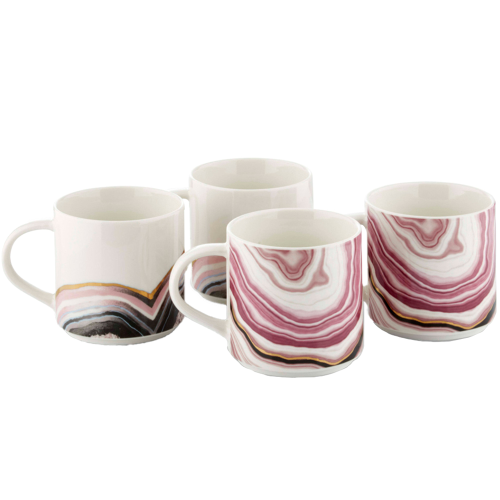 Tower Pink Geode Mug Set of 4 Image 1