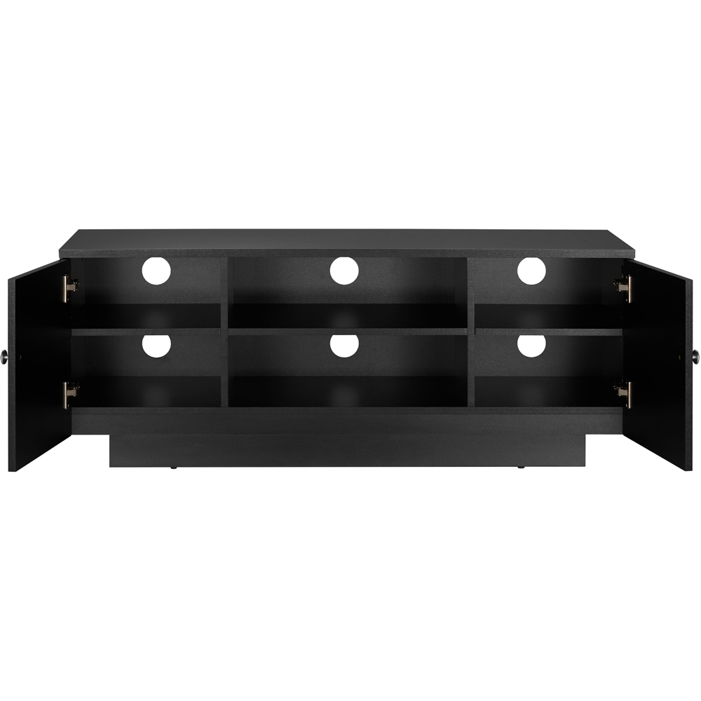 TTAP Venice Black 2 Door 2 Shelf TV Cabinet Image 3