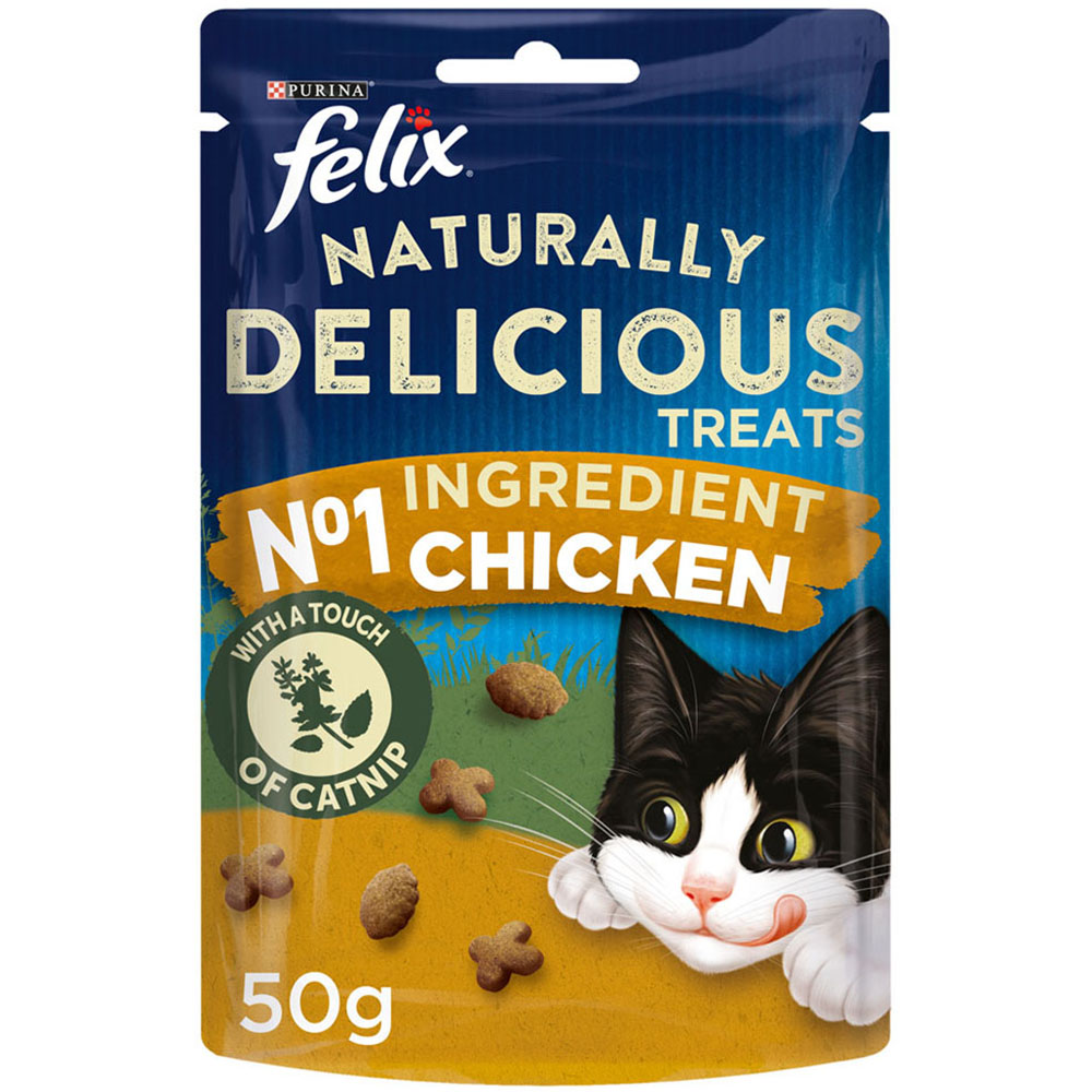 Felix Naturally Delicious Chicken Cat Treats 50g Image 7