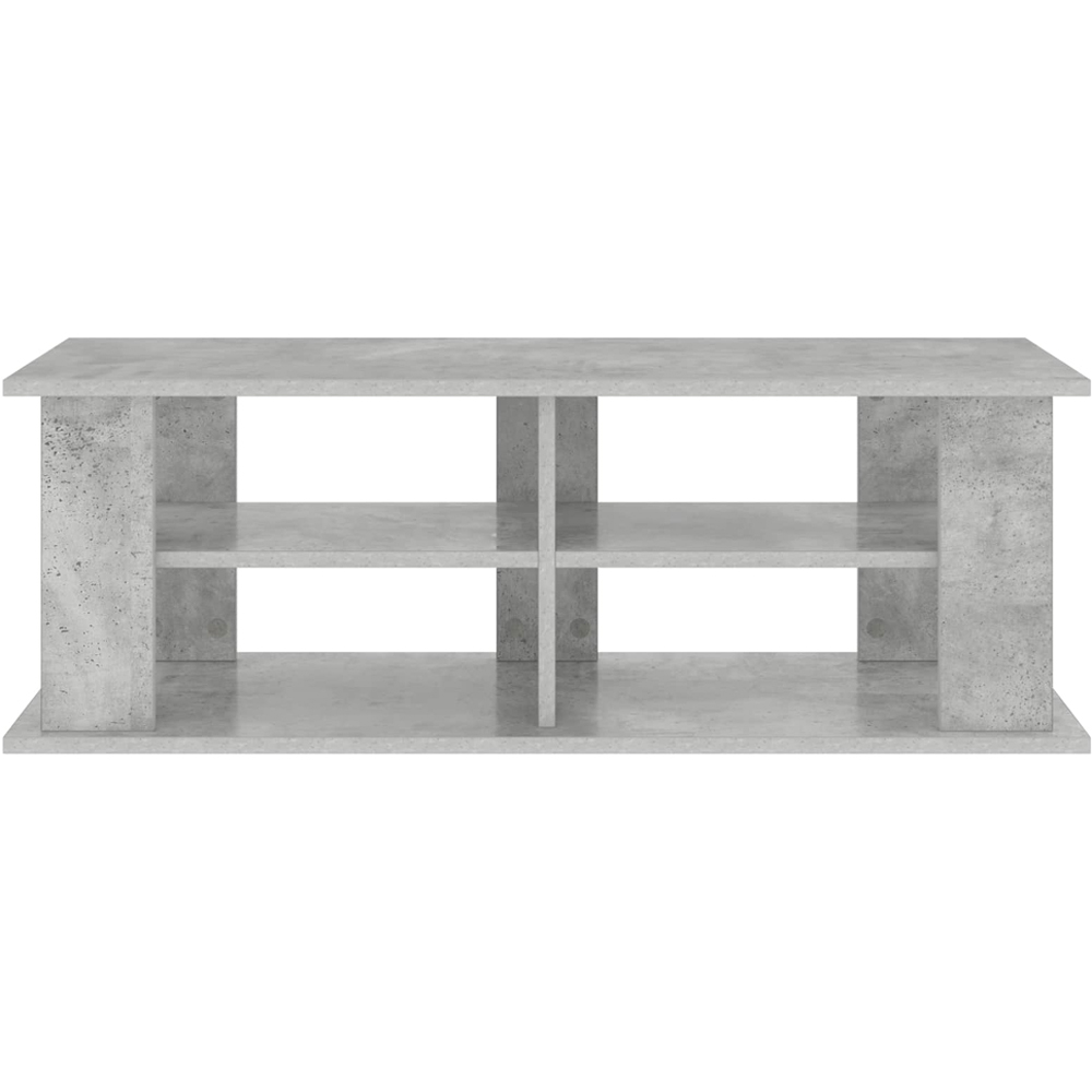 vidaXL 4 Shelf Concrete Grey TV Stand Image 5