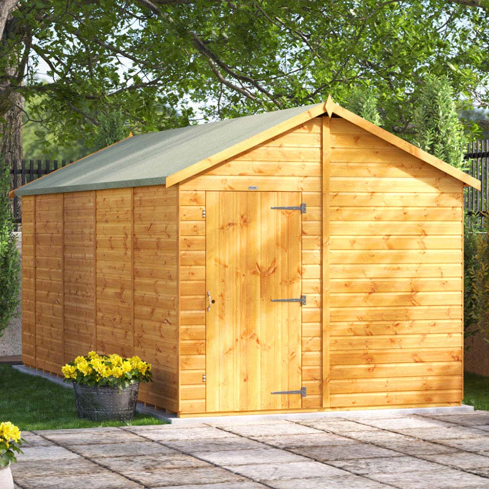 Power Sheds 18 x 8ft Apex Wooden Shed Image 2