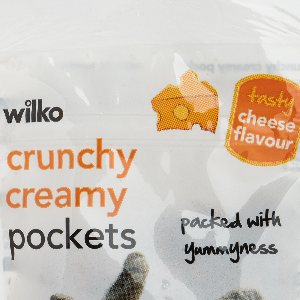 Wilko Crunchy Creamy Cheese Pockets Cat Treats 60g Image 4