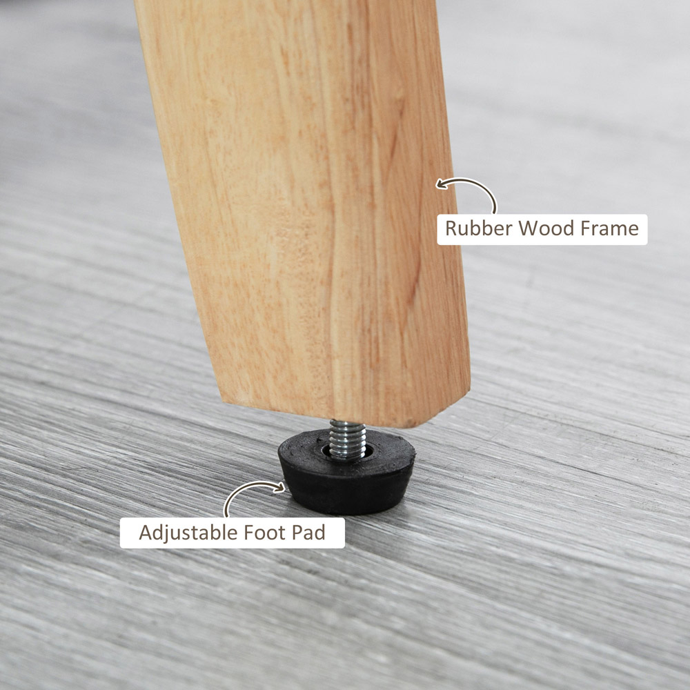 Portland Beige Linen Upholstered Accent Chair Image 6