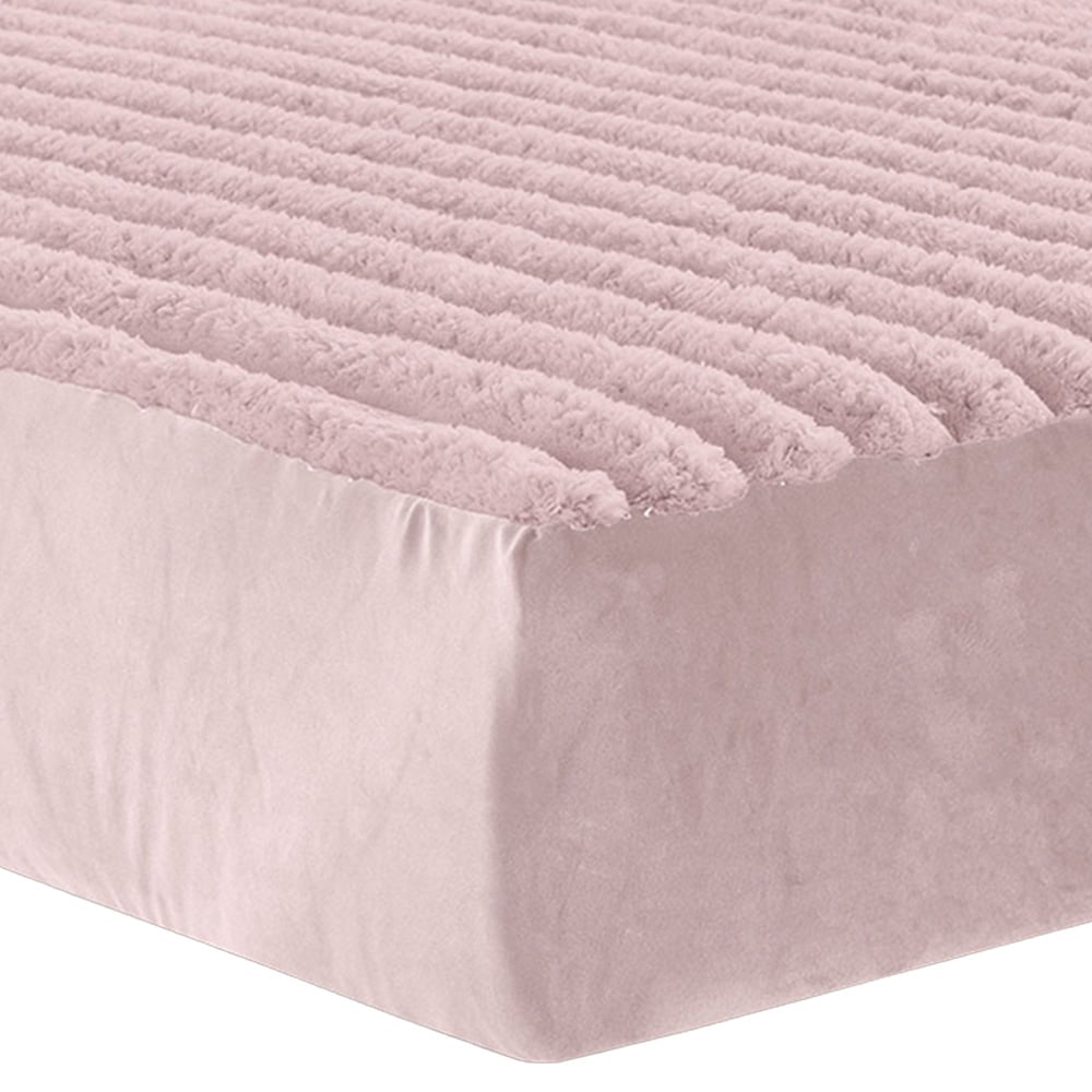 Velosso Double Blush Jumbo Cord Fitted Bed Sheet Image 1