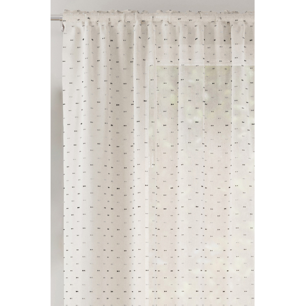 Hanoi Panel Curtain Grey 229cm Image 2
