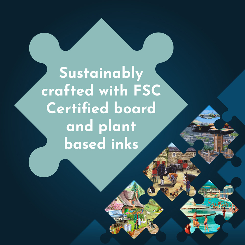 The House of Puzzles Sunday Picnic 500 Piece Jigsaw Puzzle Image 2