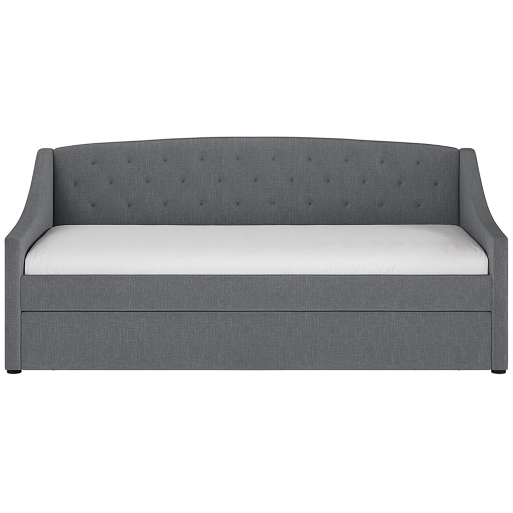 Flair Aurora Grey Fabric Daybed with Trundle Image 3
