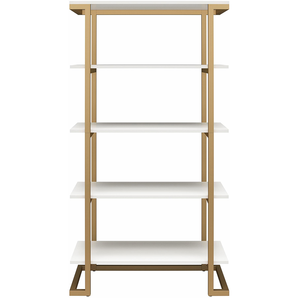 Dorel Home Camila 5 Shelf White Bookcase Image 3