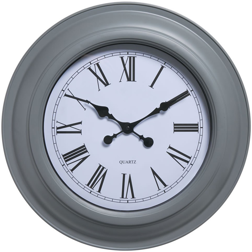 Wilko Grey Giant Station Clock Image 1