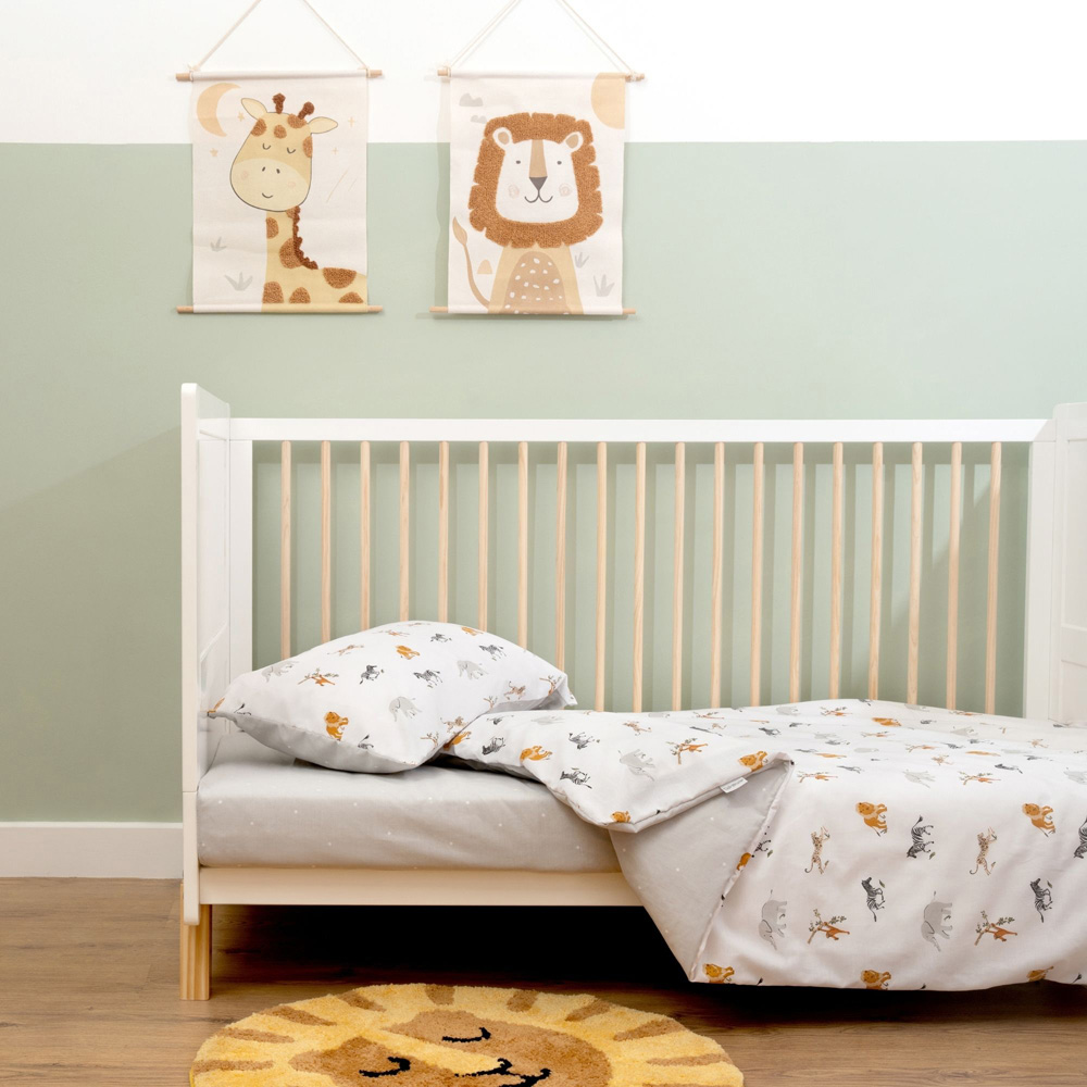 Clair de Lune Baby Jungle Dreams Cot Bedding Set Image 2
