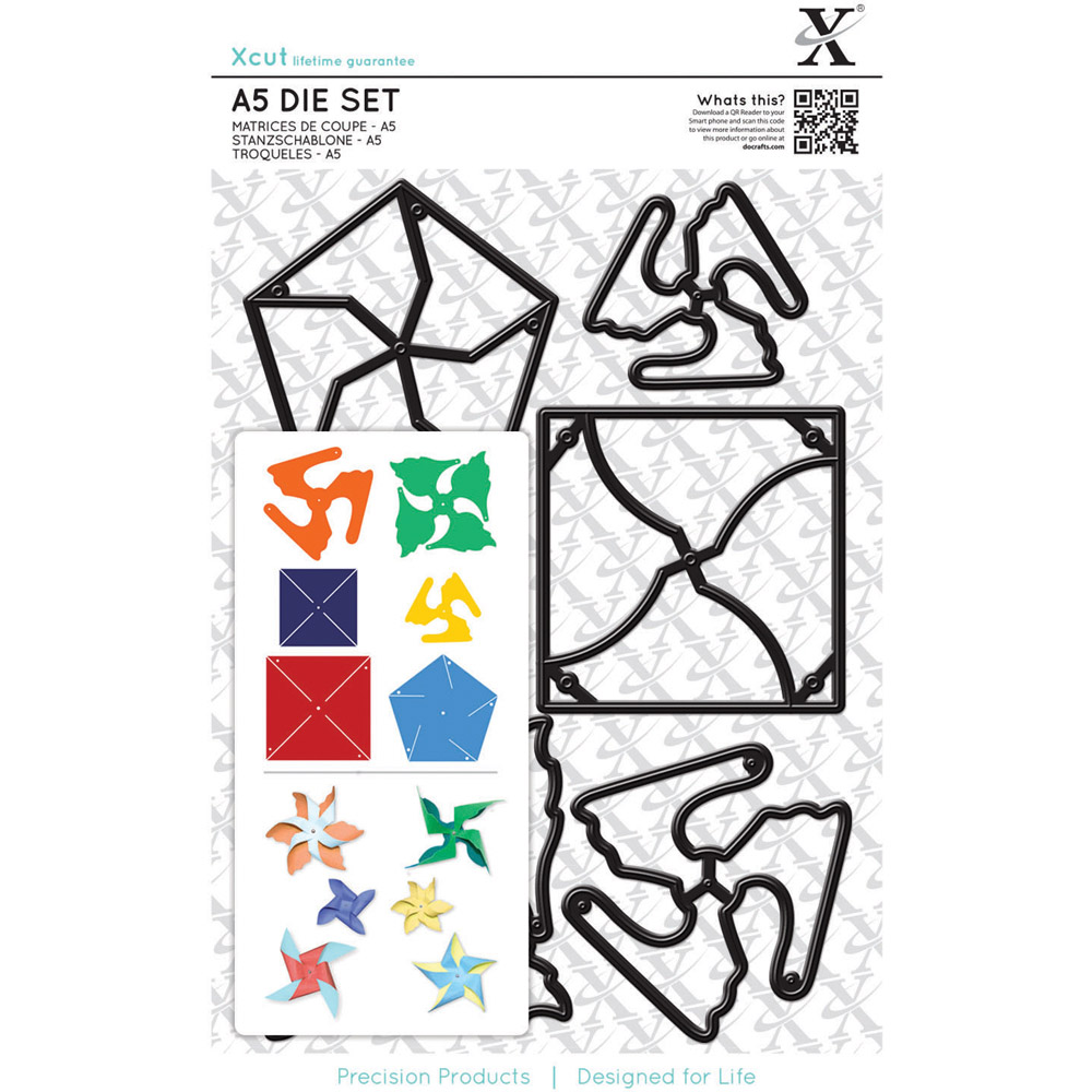 Xcut Silver Mini Pinwheels Dies Set A5 Image 3