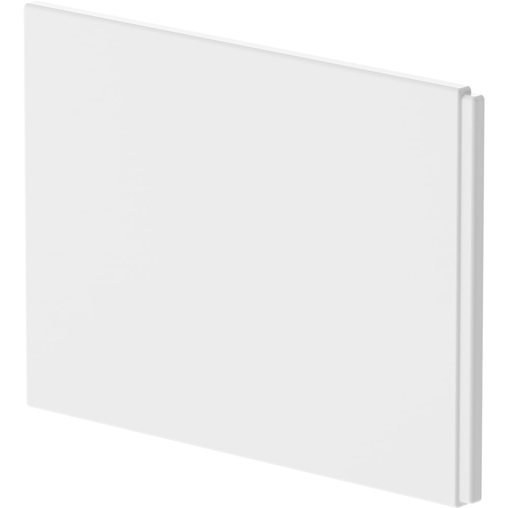 nuie White Shower Bath End Panel 700mm Image 1
