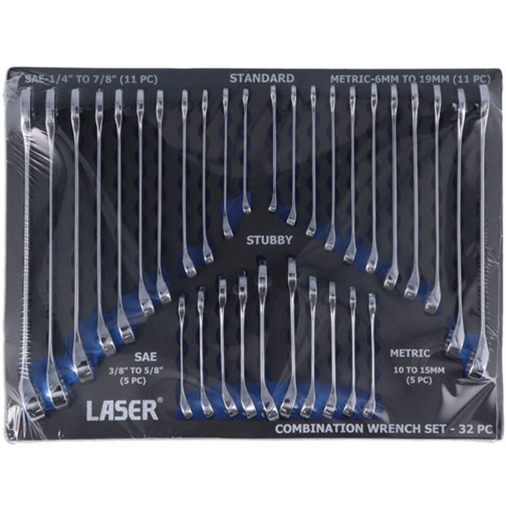 Laser 32 Piece AF Metric Combination Spanner Set with Storage Case Image 4