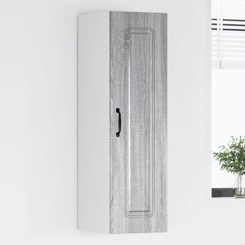 vidaXL Single Door Grey Sonoma Kitchen Wall Cabinet Image 1