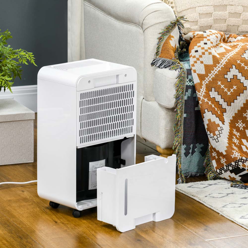 Portland White Portable Dehumidifier with Air Purifier 12L Per Day Image 7