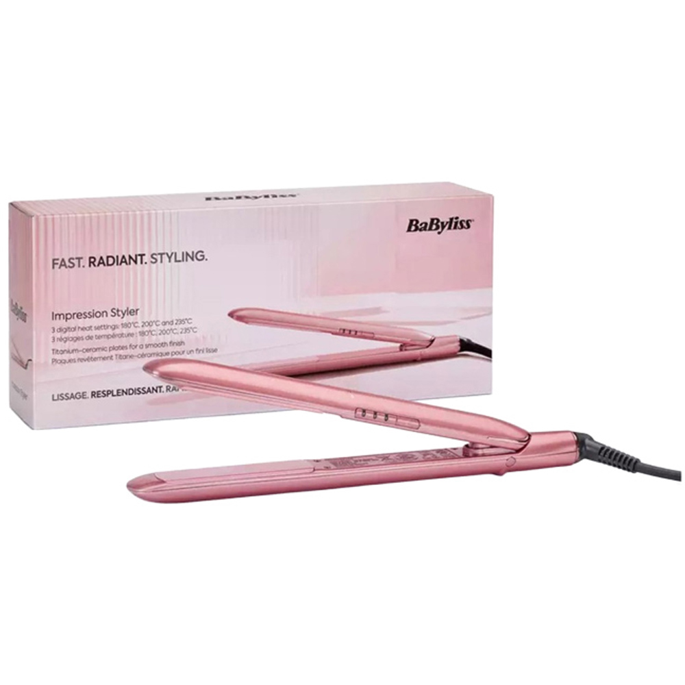 BaByliss Impressions Pink Straightener 30W Image 2