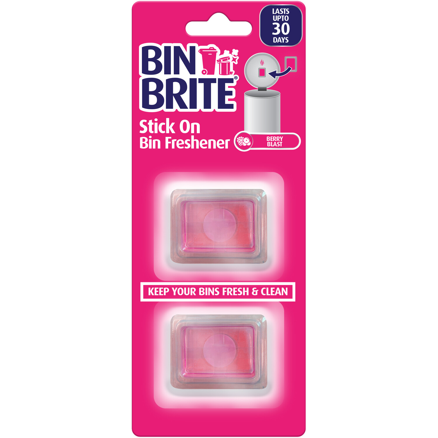 Bin Brite Stick On Bin Freshener - Berry Blast Image