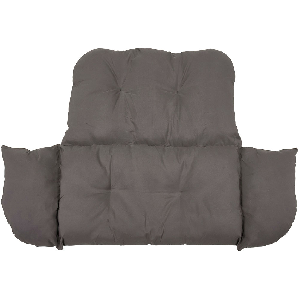 Living and Home 2 Seater Padded Swing Egg Chair with 4-Legged Metal Stand Image 5
