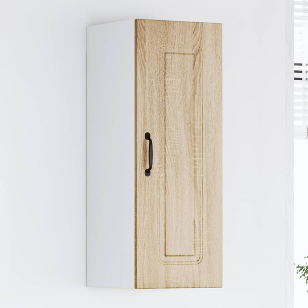 vidaXL Kalmar Single Door Sonoma Oak Wall Kitchen Cabinet Image 1