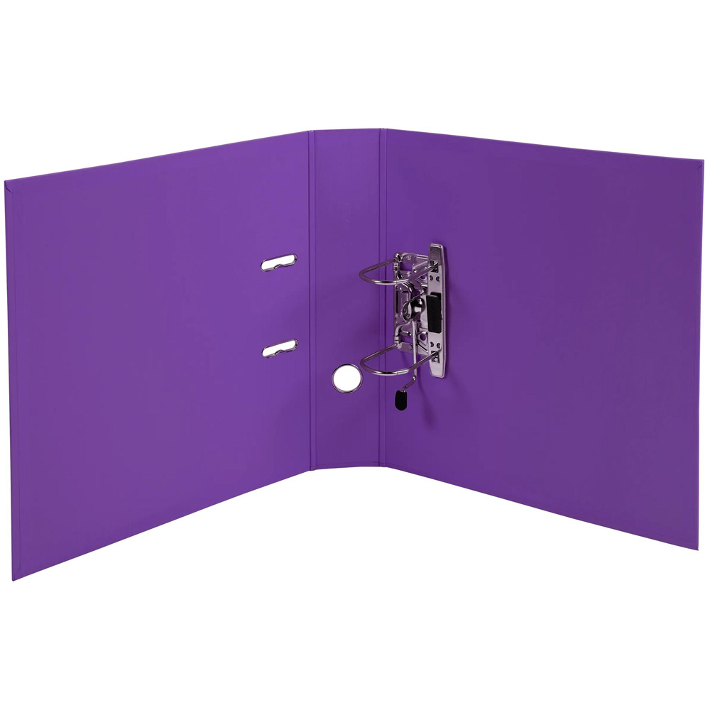 Exacompta PremTouch A4 Dark Purple PVC Lever Arch File 10 Pack Image 3