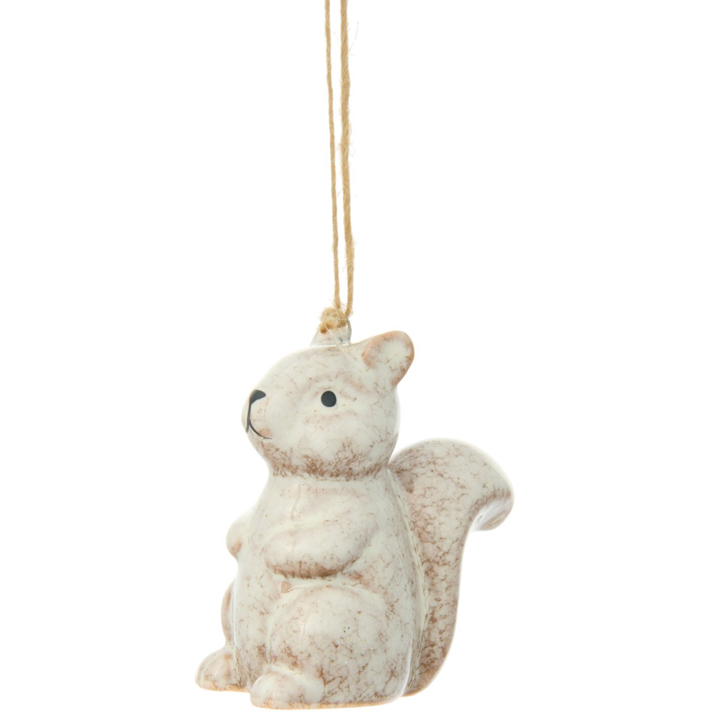 Ceramic Fox or Squirrel Hanging Decoration Image 5