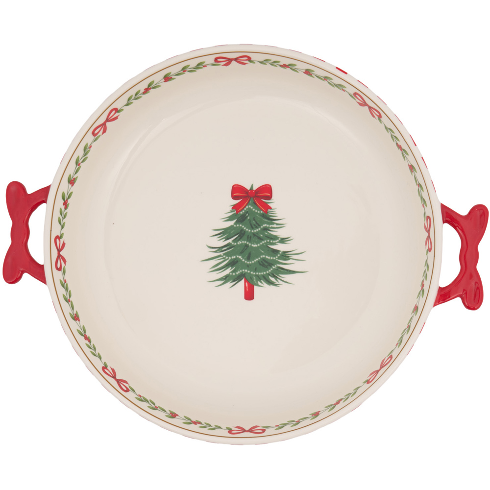 Christmas Print Serving Dish Image 4