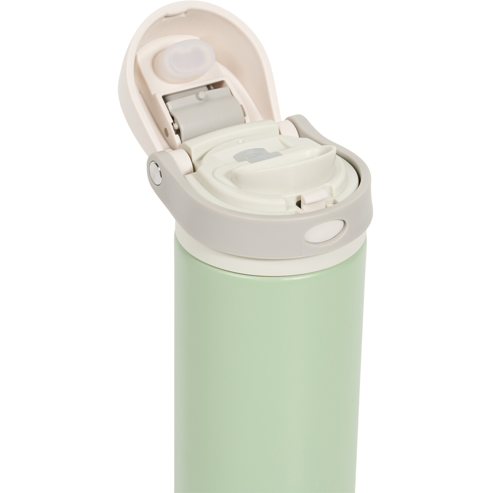 Stainless Steel Bottle with 2-Way Lid and Straw Sage Green Image 4