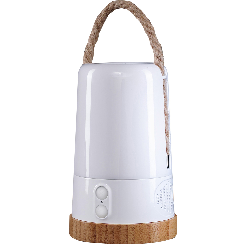 Wild Land White Portable Colour Changing LED Lantern with Bluetooth Speaker Image 1