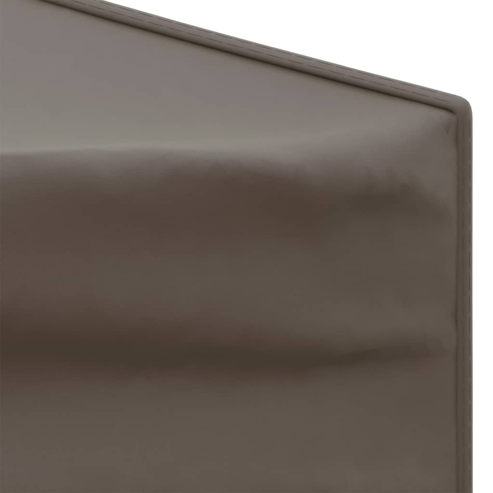 vidaXL 3 x 6m Taupe Foldable Party Tent with Sidewalls Image 8