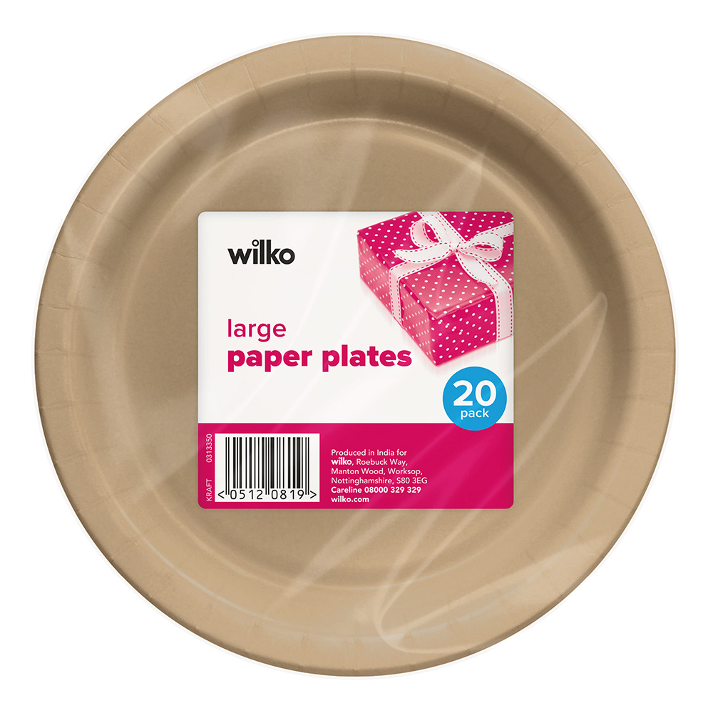 Wilko Craft Paper Plates 20 Pack   Image 2