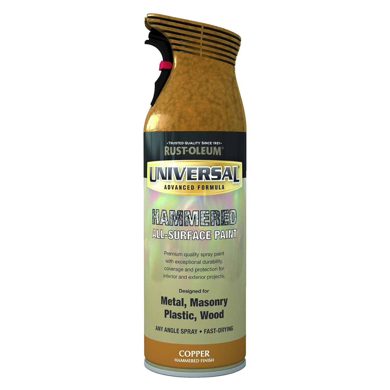 Rust-Oleum Universal All Surface Hammered Copper Metallic Spray Paint 400ml Image