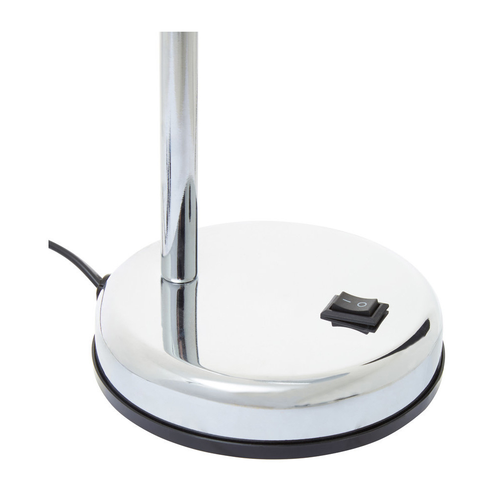 Premier Housewares Flexi Chrome Desk Lamp Image 5