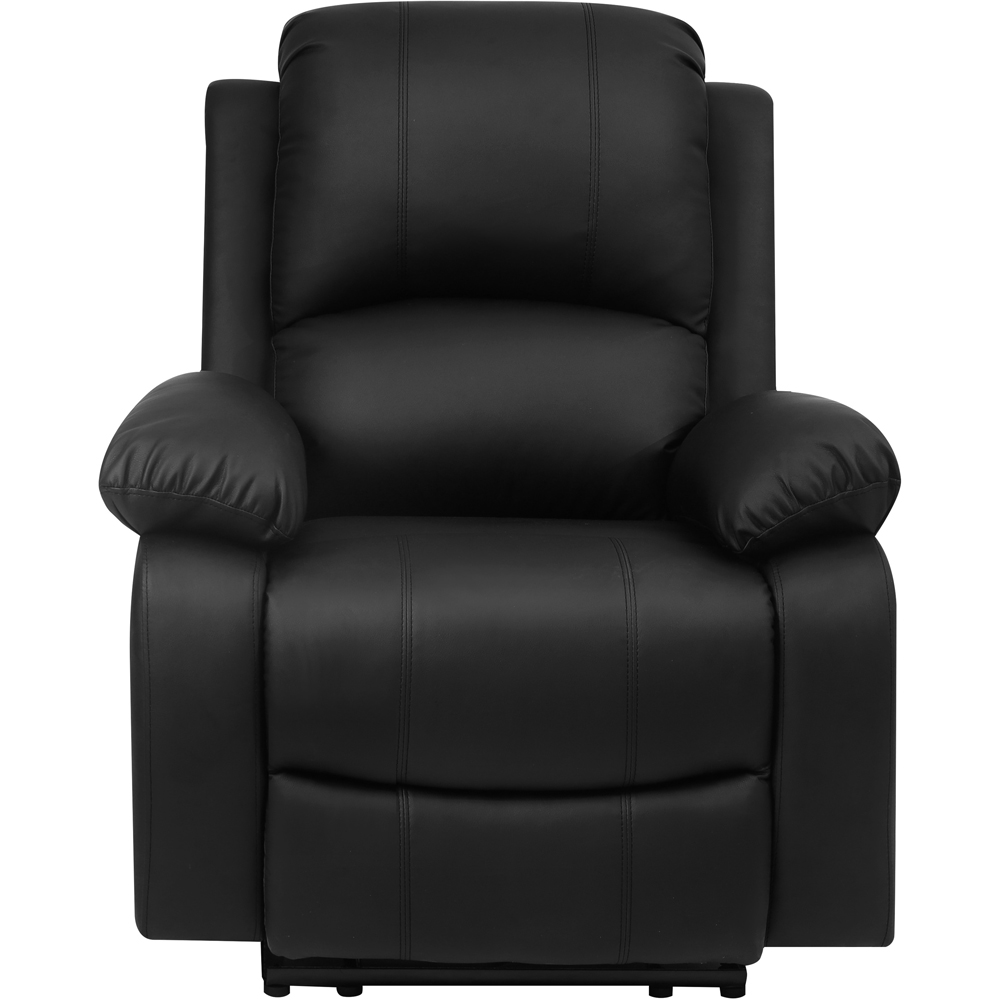 Comfy Living Black PU Leather Electric Recliner Chair Image 3