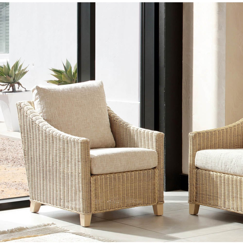 Desser Furniture Dijon 3 Seater Cotton Cream Sofa Image 4